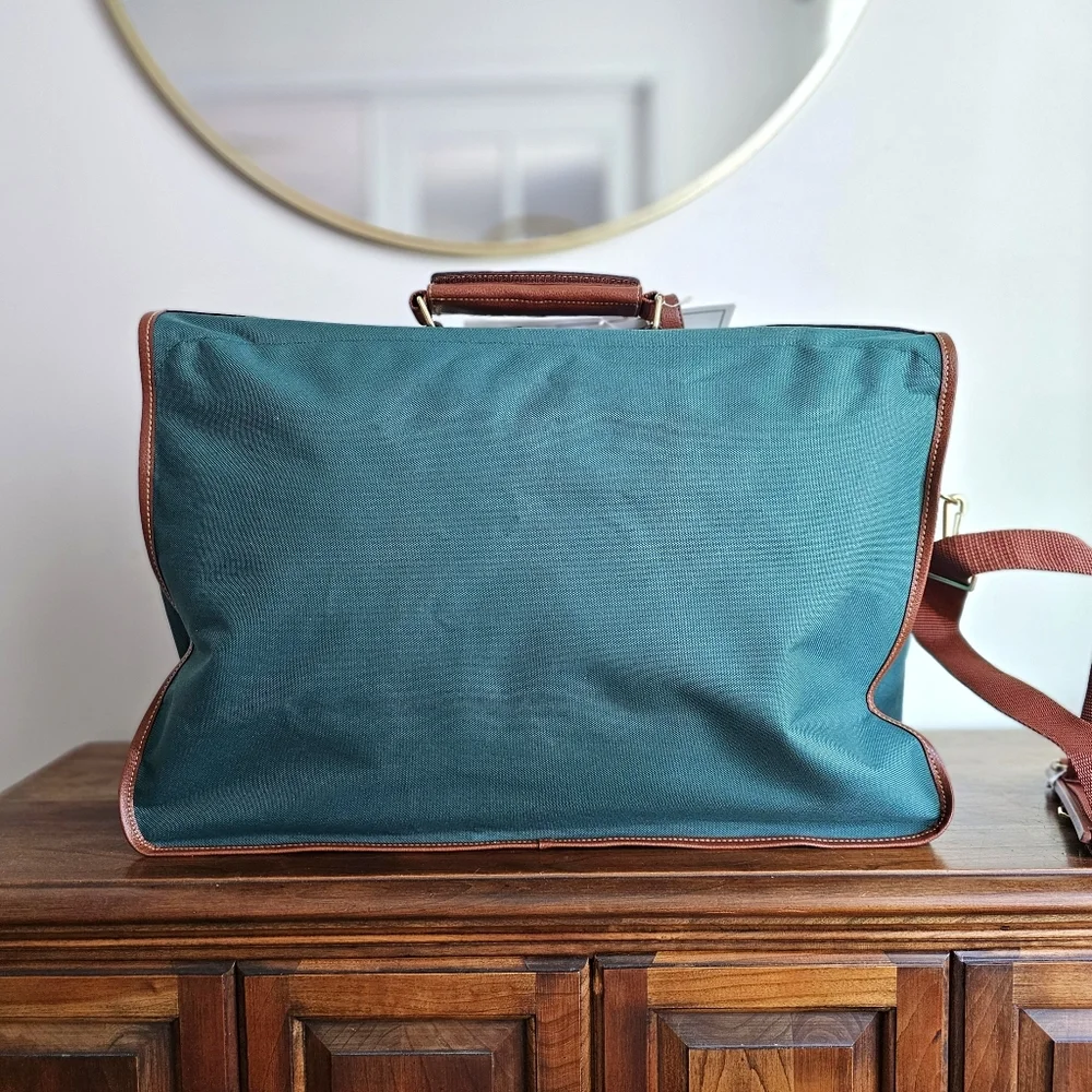 POLO RALPH LAUREN Vintage Teal Travel Weekender Bag Set New Old Stock